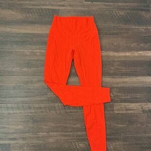 Lululemon Align High-Rise Pant with Pockets Orange Red Nulu Leggings 6 Workout